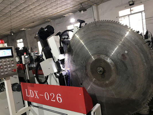 LDX-026A Rettificatrice angolare anteriore e posteriore con lama per sega TCT di grandi dimensioni con alimentazione servo