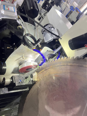 LDX-028A Macchina di rettificazione a tre assi / cinque assi a seghe circolari CNC a lama a doppia testa di rettificazione angolare laterale