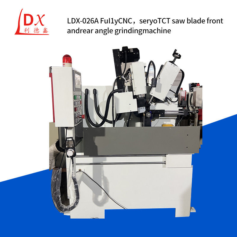 Apri Full CNC Servo Leggio Cerchiera Circolare Lama Frontale E Posteriore Angolo Macchine di rettifica LDX-026A
