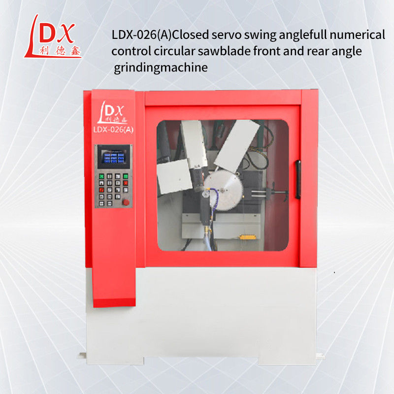 Macchina di rettifica a lame a sega circolare a CNC a fronte e angolo posteriore completamente chiusa LDX-026A