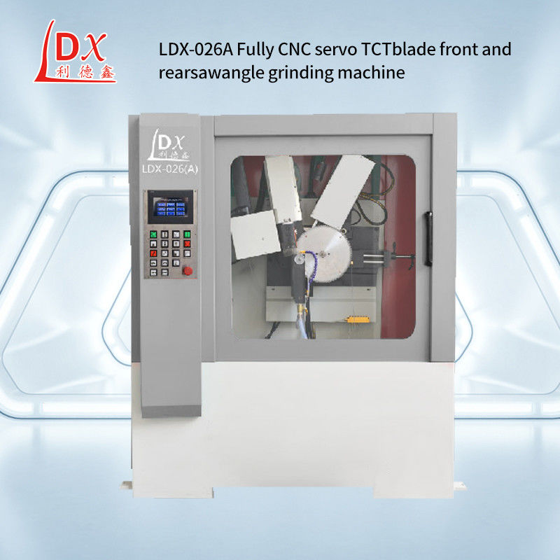 Servo completo chiuso angolo di oscillazione CNC lamina di sega circolare angolo anteriore e posteriore macchina di rettifica LDX-026A
