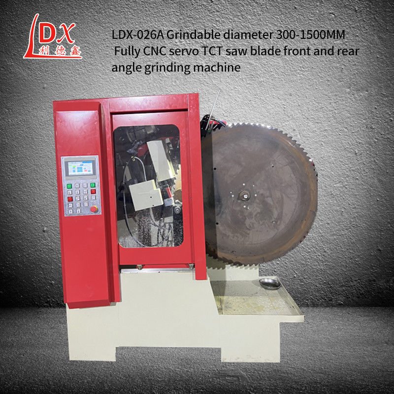 LDX-026A Rettificatrice angolare anteriore e posteriore con lama per sega TCT di grandi dimensioni con alimentazione servo