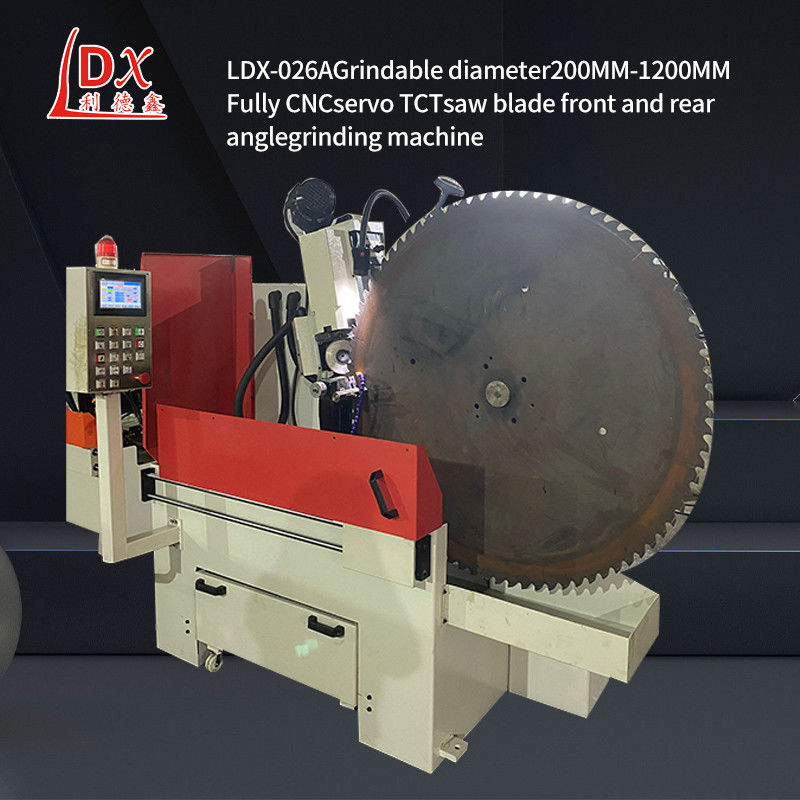 LDX-026A Servo feed full CNC lamina seghe circolari anteriore e posteriore angolo macchina di affilatura